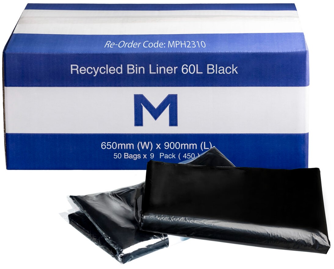 Recycled Bin Liners 60L