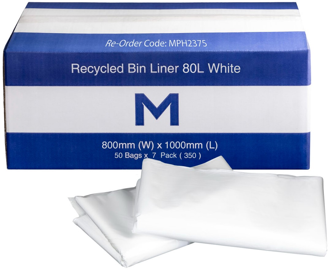 Recycled Bin Liners 80L
