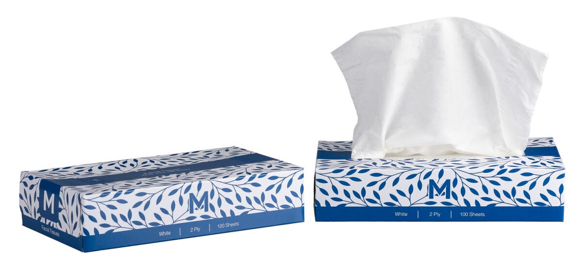 Flat Facial Tissues