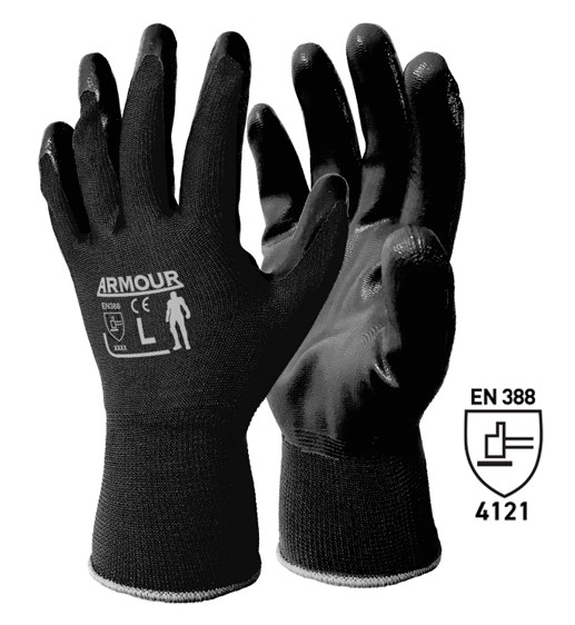 Nitrile Smooth Work Gloves