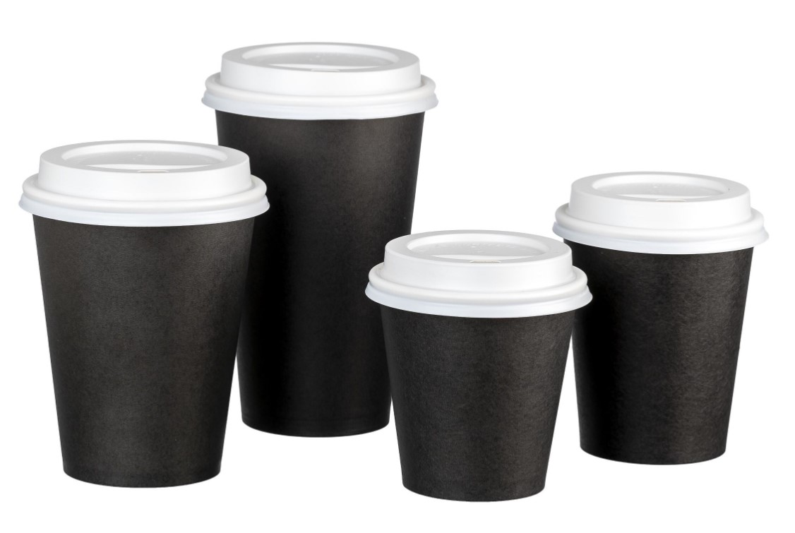 Single Wall PE Paper Cups Black