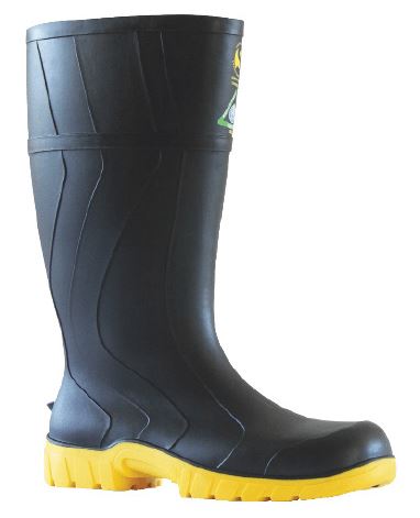 Industrial Gumboots Black Yellow