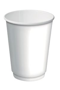 Double Wall PE Paper Cups White